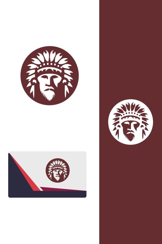 Tiger s Roar indean head logo vector