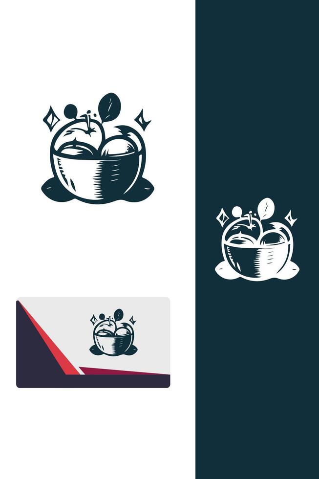 NutriFlare healthy food logo vector