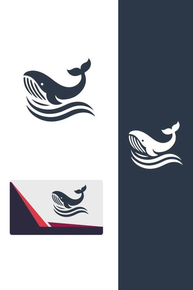 The Mighty Whale Logo vector