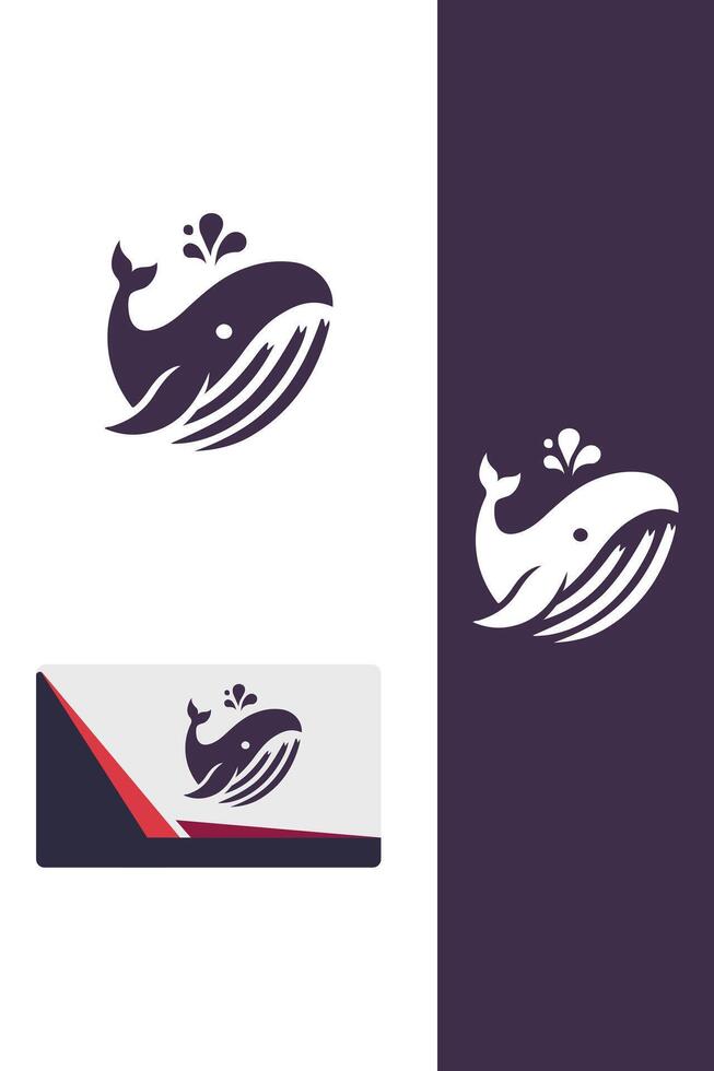 Blue Tide Whale Logo vector