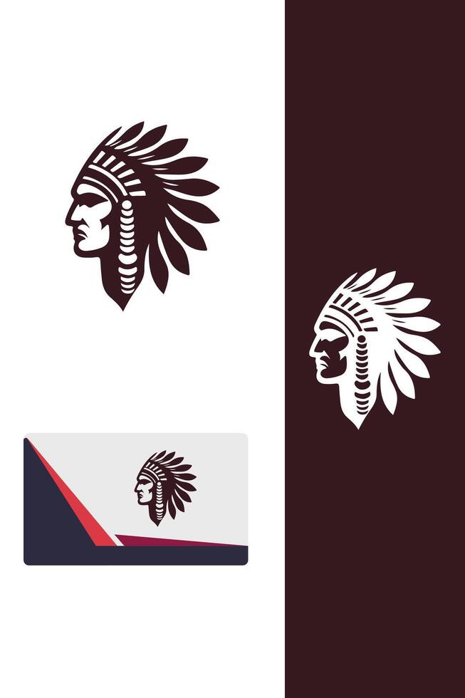 Sacred Ganges indean head logo vector