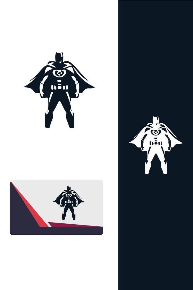 Thunderstrike Defender super hero logo vector