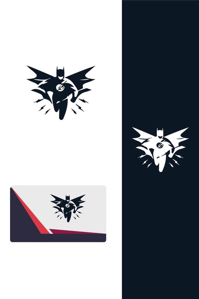 Thunderstrike Defender super hero logo vector