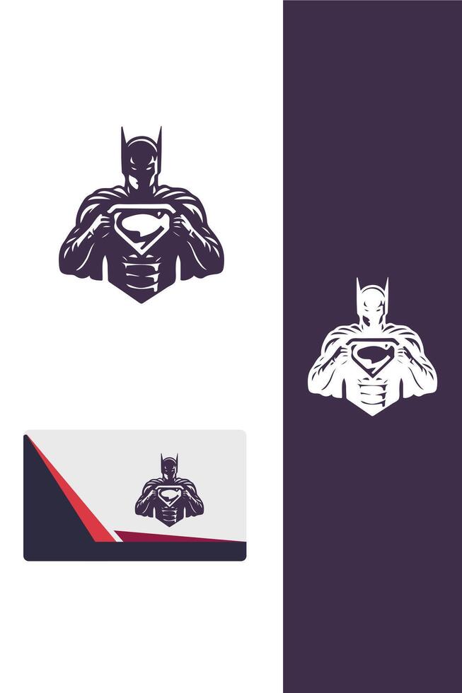 Thunderstrike Defender super hero logo vector