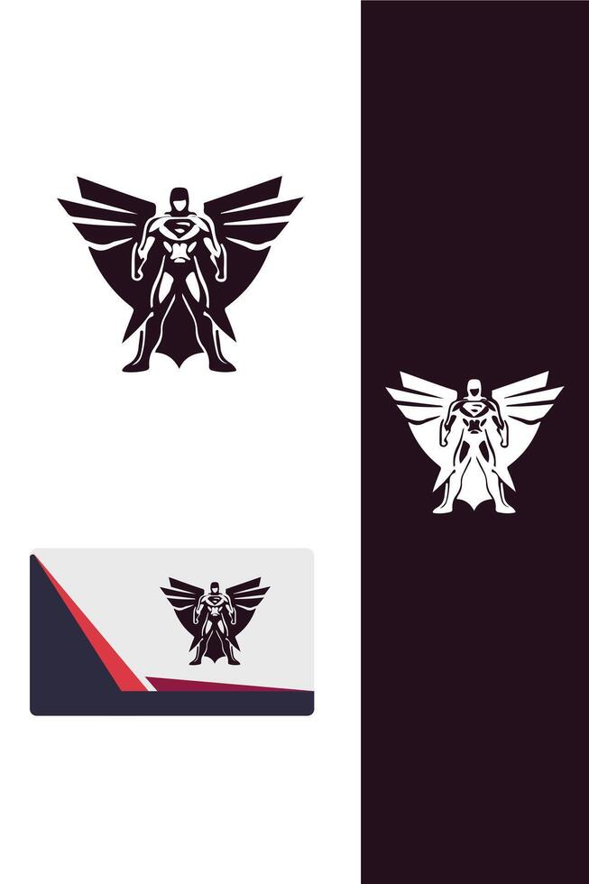 Silver Specter super hero logo vector