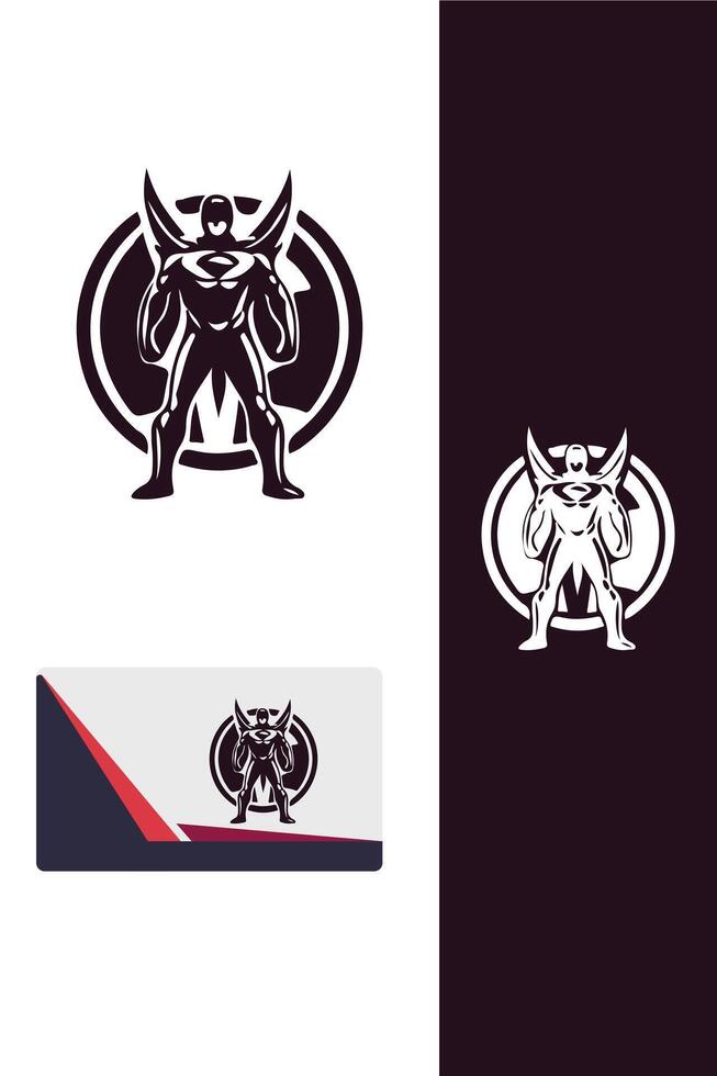 Shadow Vanguard super hero logo vector