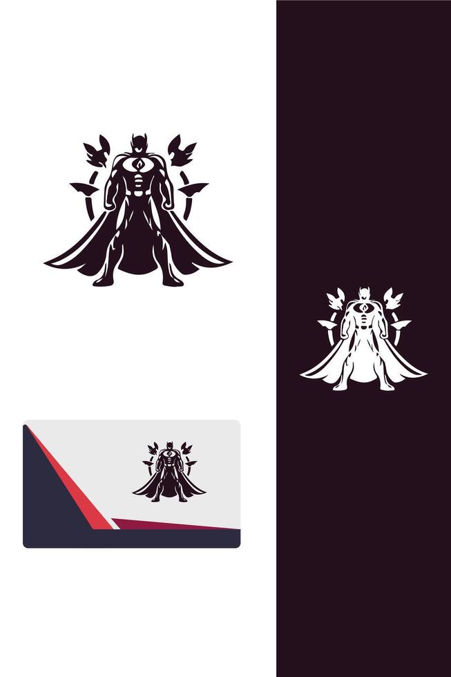 Quantum Avenger super hero logo vector