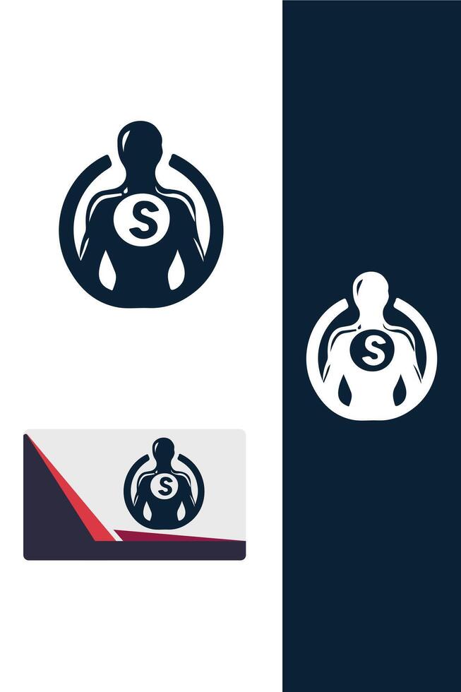 Vortex Knight super hero logo vector