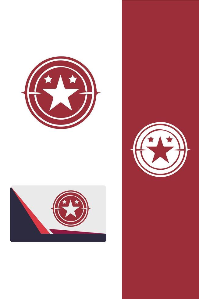 Interstellar Rise Star Wings Logo vector