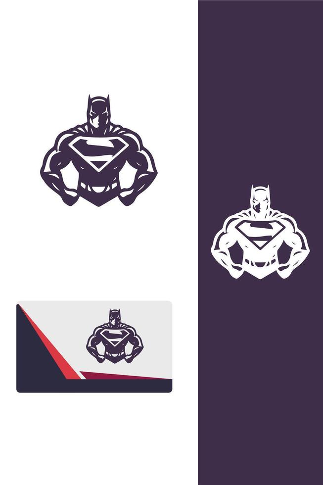 Iron Fury super hero logo vector