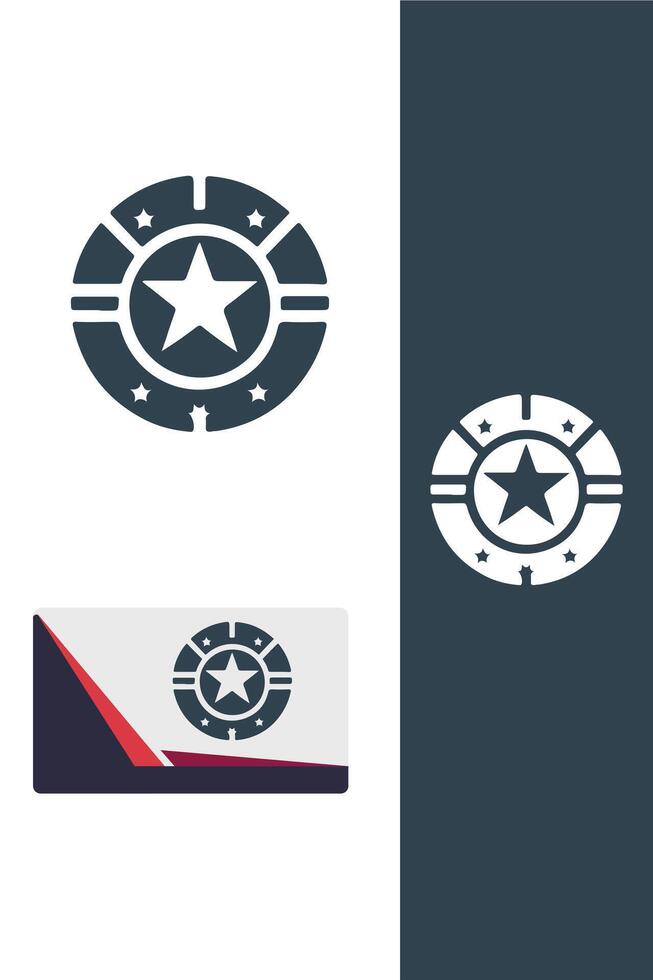 Cosmic Crest Star Wings Logo vector
