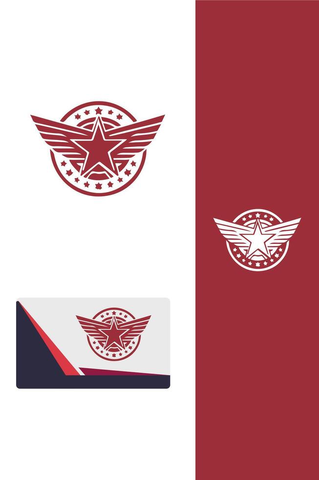 Astral Elevation Star Wings Logo vector