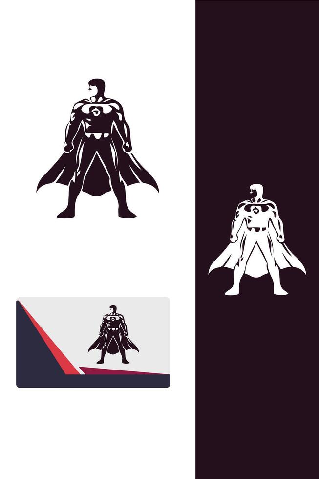 Thunder strike super hero logo vector