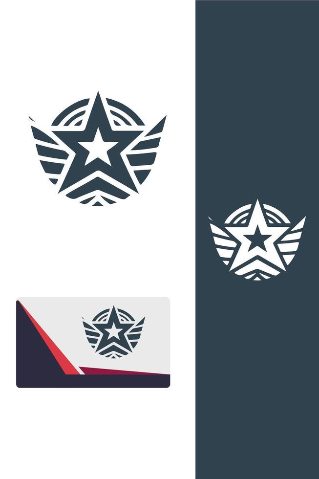 Astral Elevation Star Wings Logo vector