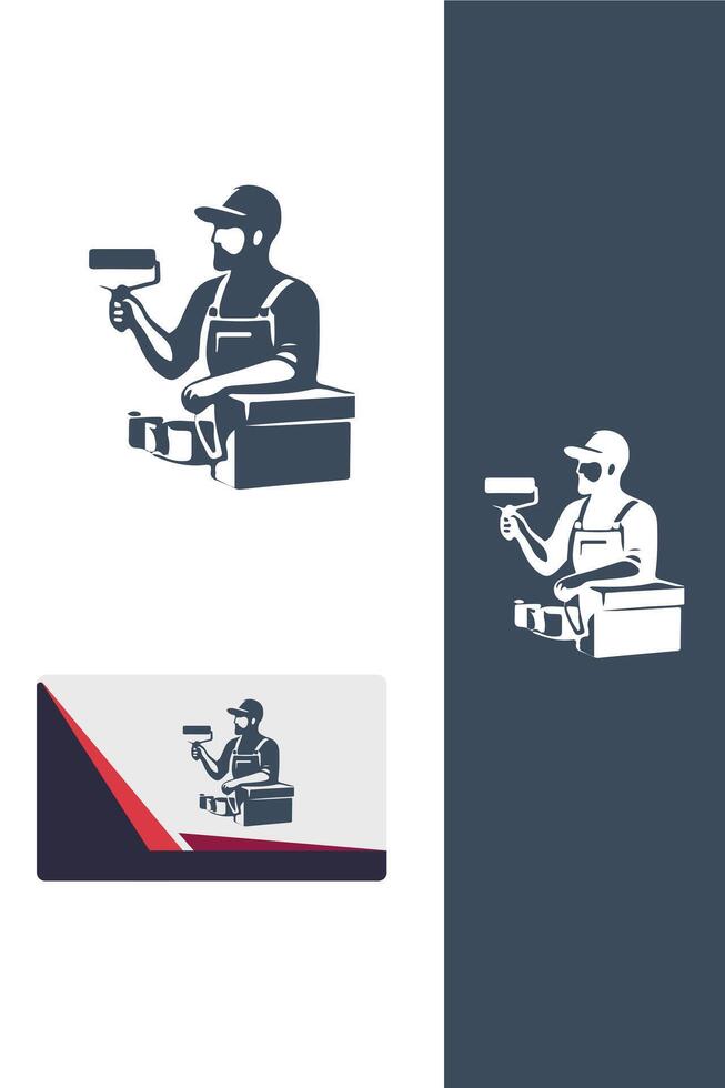 The Art Forge painter logo vector