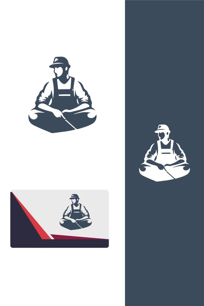 Brush and Bloom painter logo vector