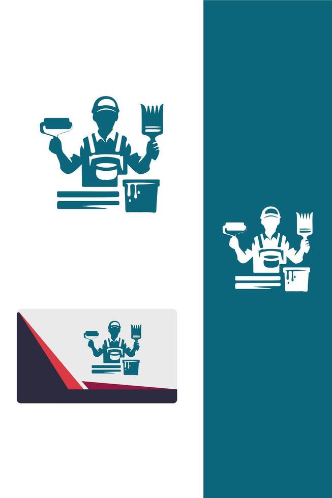 The Art Forge painter logo vector