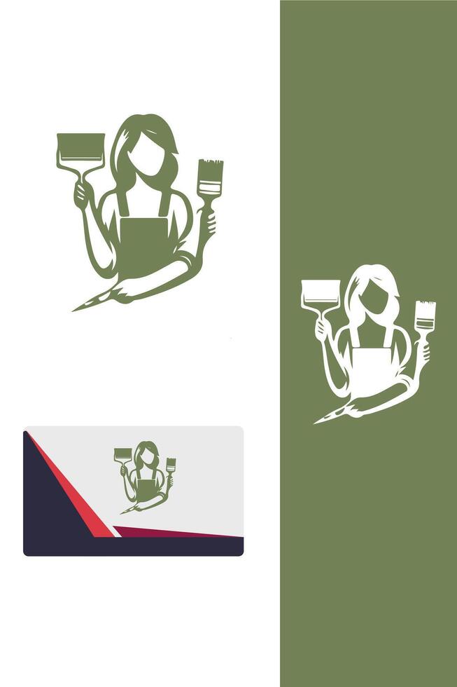 Timeless Palette painter logo vector