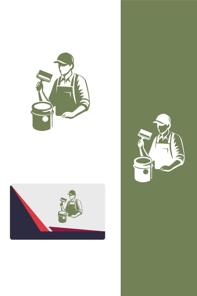 Brush of Eternity painter logo vector