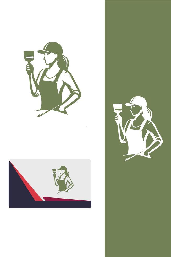 Timeless Strokes painter logo vector