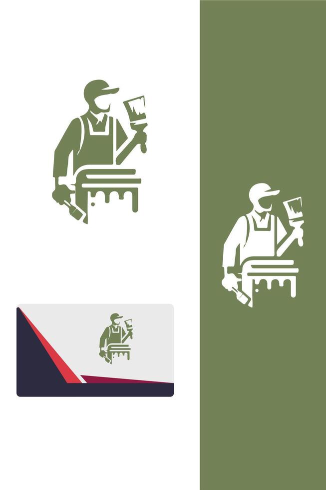 Hue Harmony painter logo vector