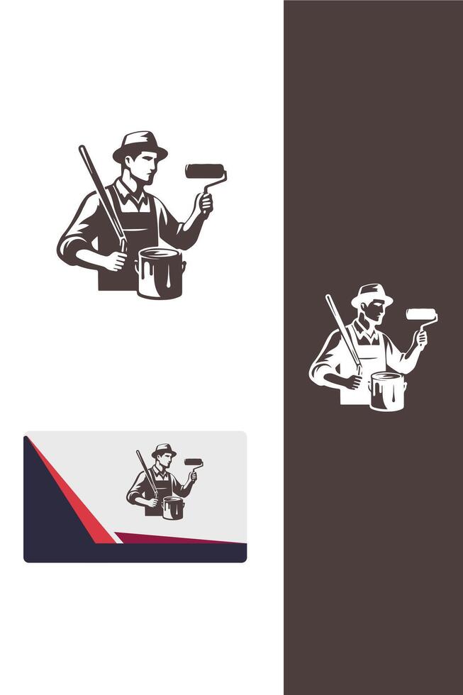Brushwork Legacy painter logo vector