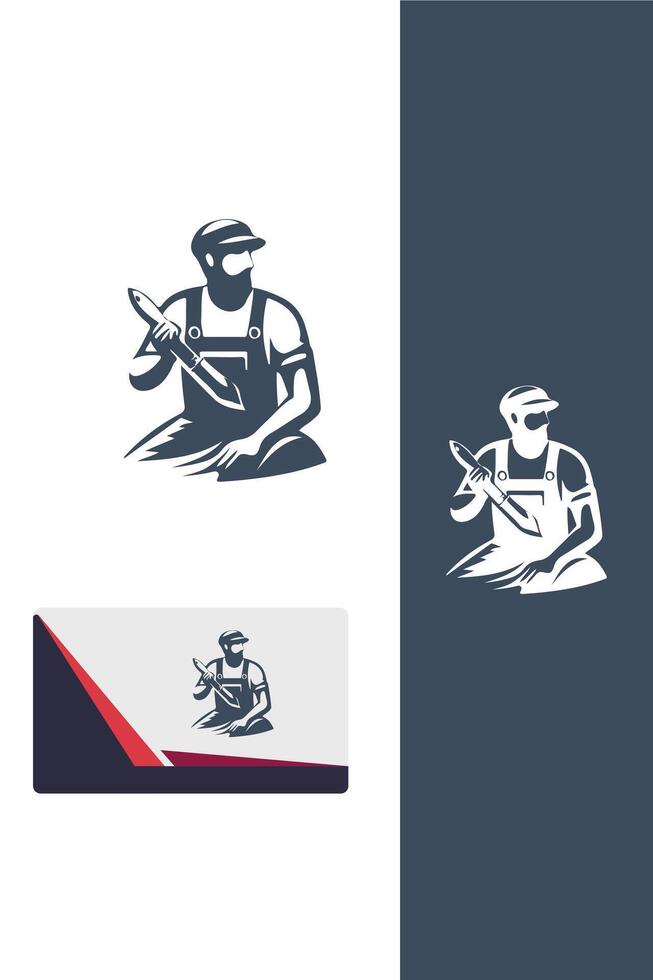 Brushwork Legacy painter logo vector