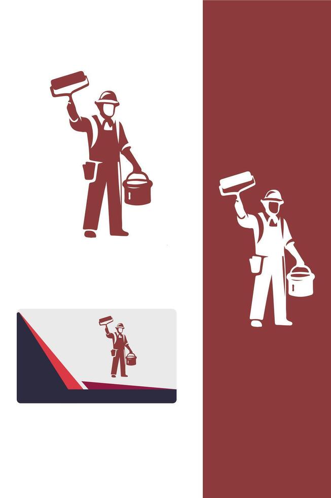 Painted Horizons painter logo vector