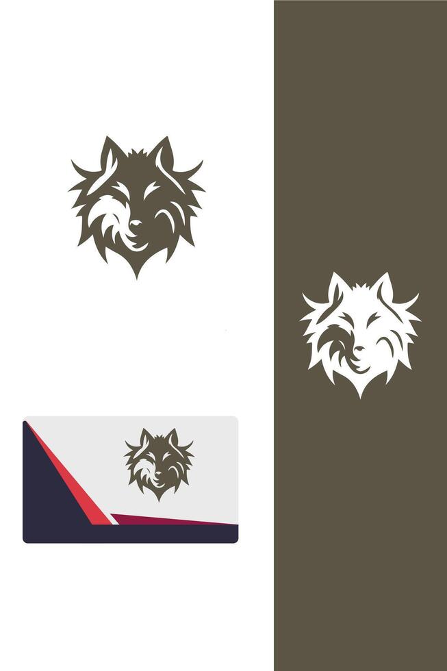Frost wolf logo vector