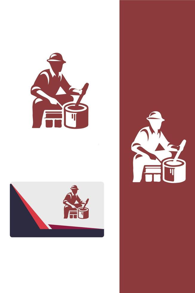 Brushstroke Studio painter logo vector