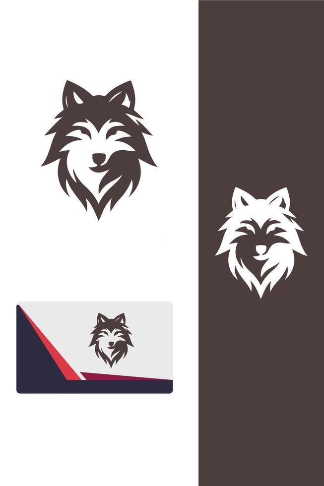 Huntress Wolf logo vector