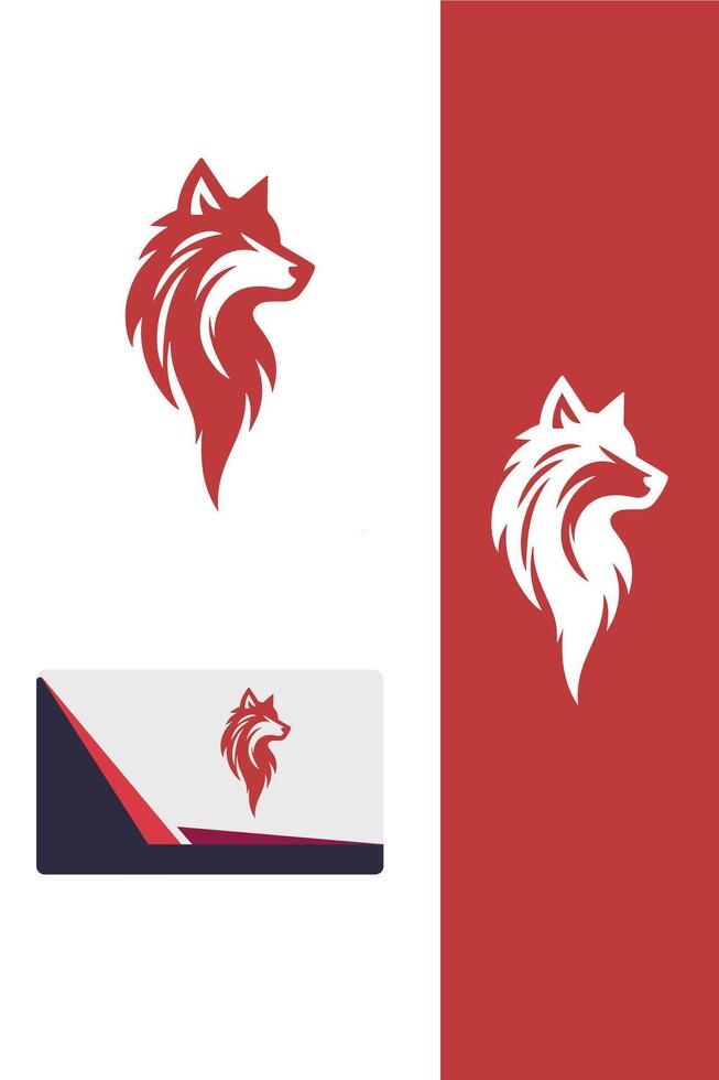 Savage Wolf logo vector