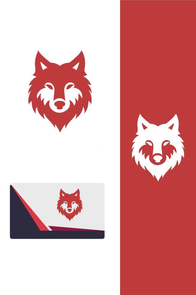 Ghost wolf logo vector