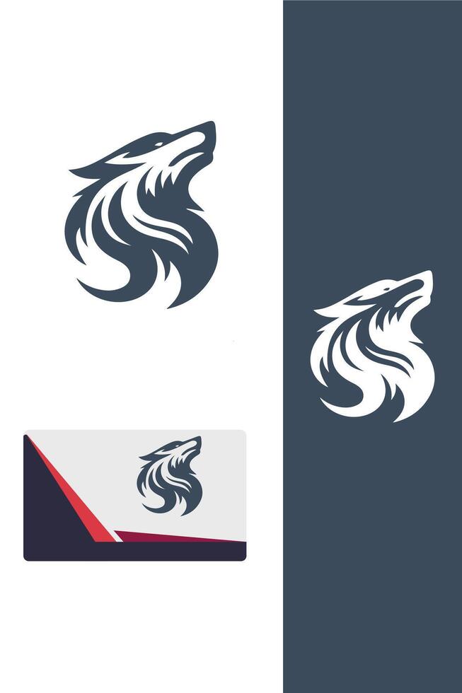 Midnight Wolf logo vector
