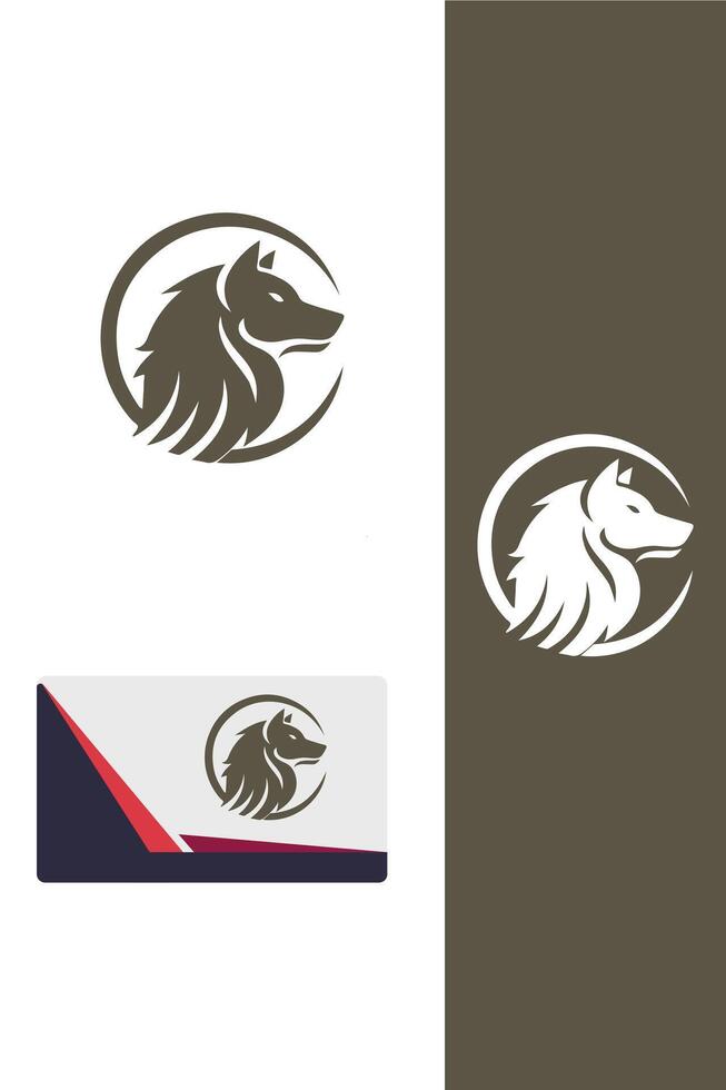 Night Howl wolf logo vector