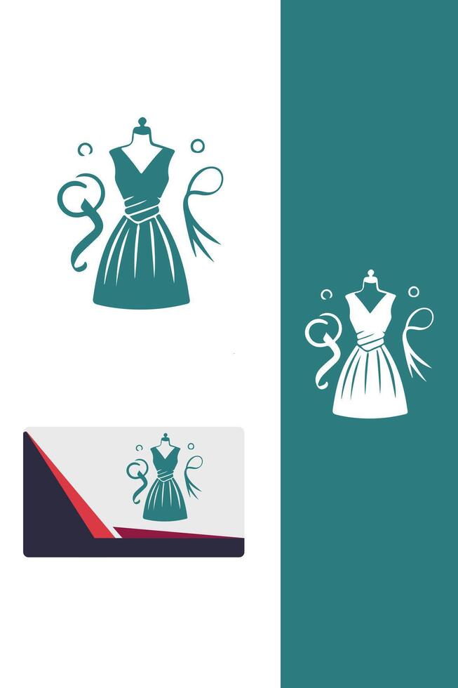Couture Craft dress maker logo vector