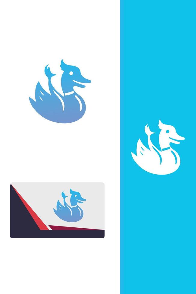 Flight Fury duck gun logo vector
