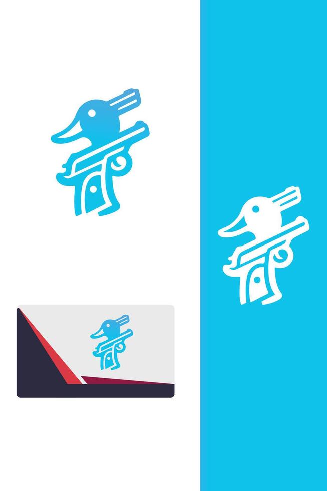 High Flyer Arms duck gun logo vector