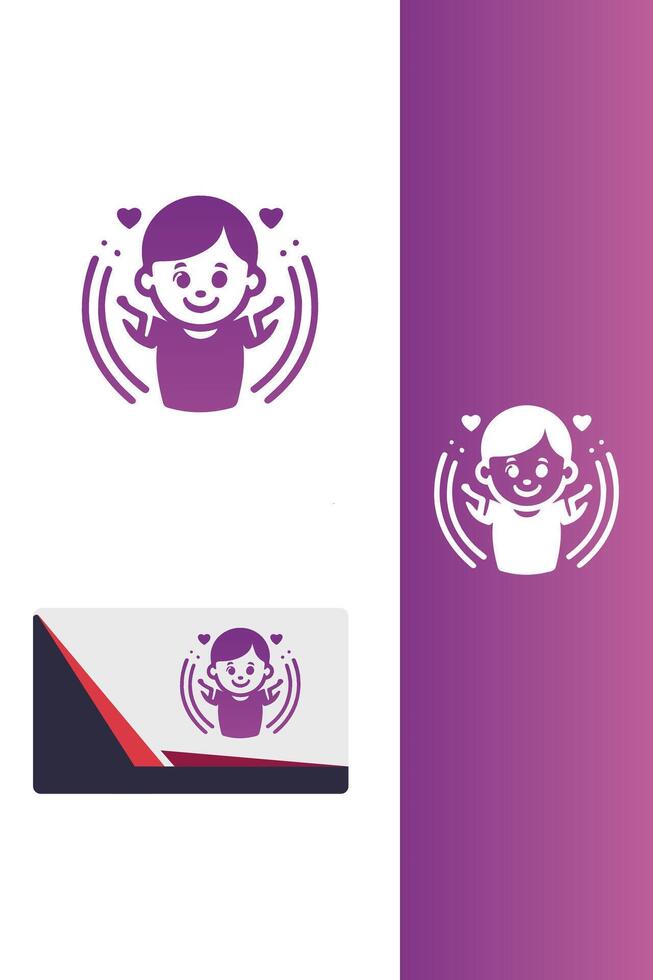 Little Star mom baby logo vector