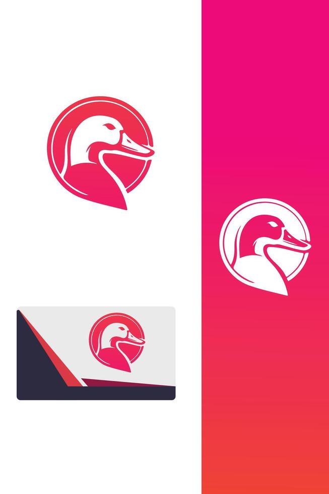 Feather Blaze Guns duck logo vector