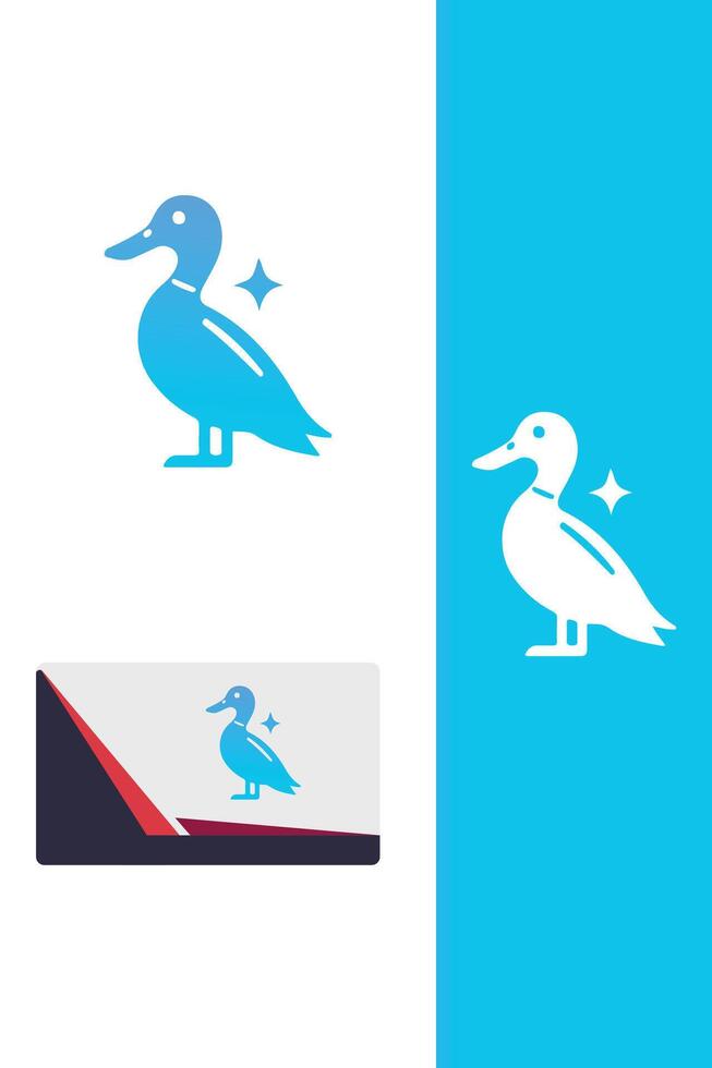 Duck Slinger gun logo vector
