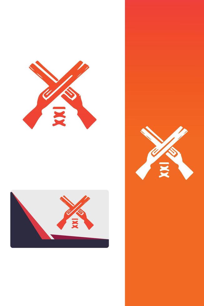 Quack Trigger duck gun logo vector