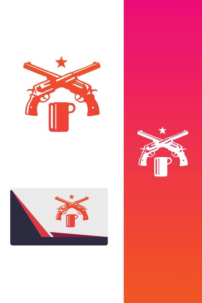 Swift Shot Guns duck gun logo vector