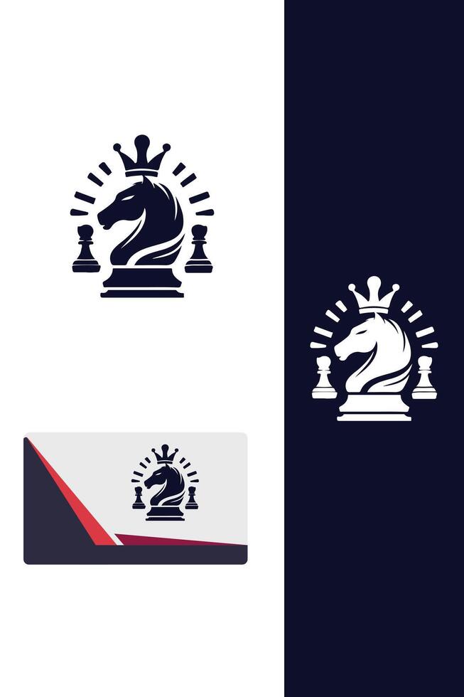 The Royal Gambit chess queen logo vector
