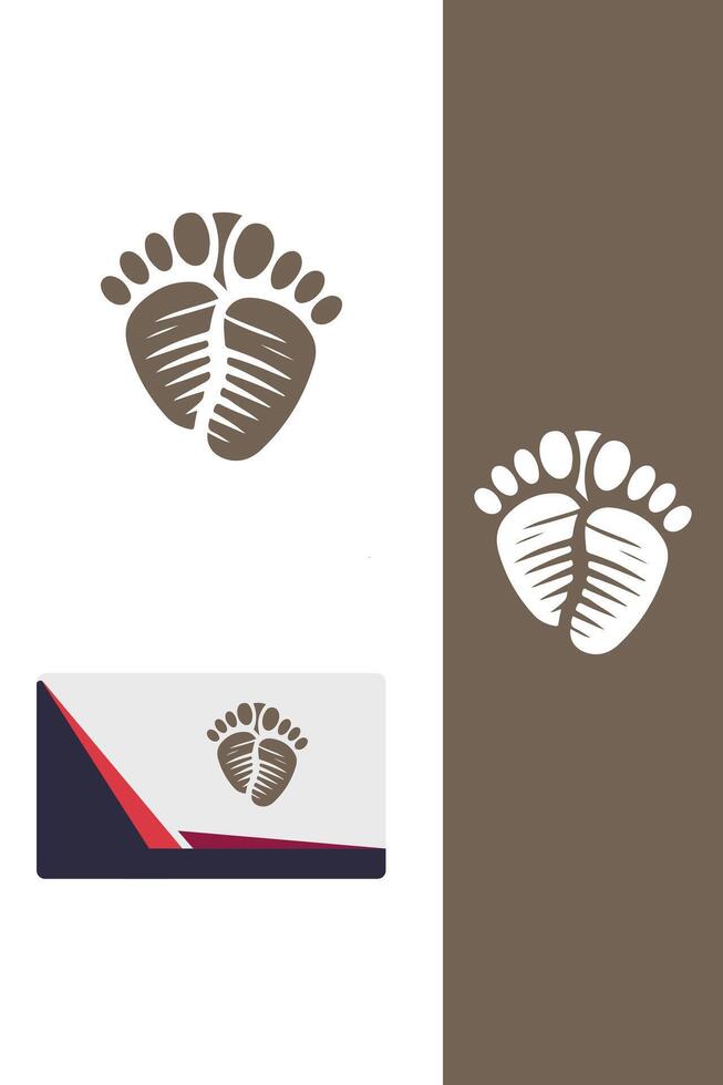 Little Feet Co baby logo vector