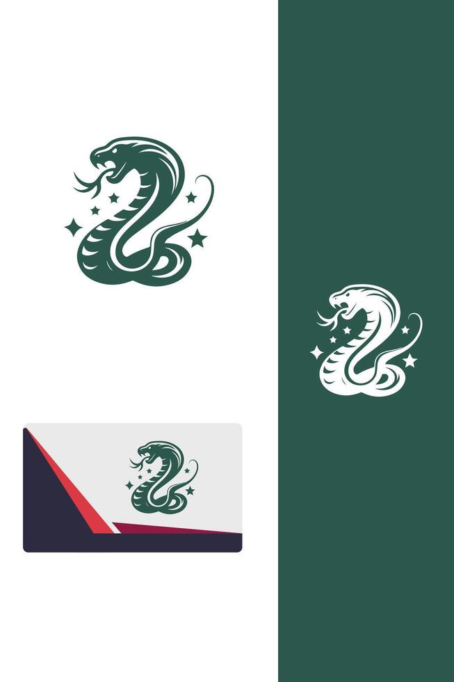 The Viper s Venom fighting snakes logo vector