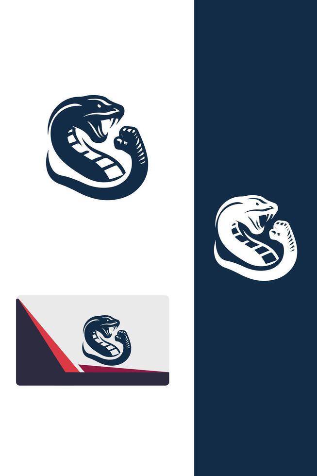 Serpent s Wrath fighting snakes logo vector