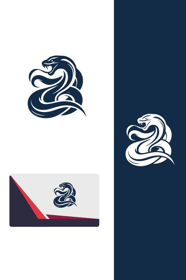 Death Adder Strike fighting snakes logo vector