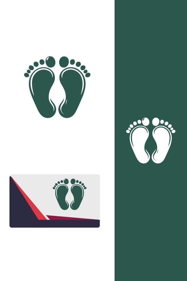 Tiny Toes baby feet logo vector
