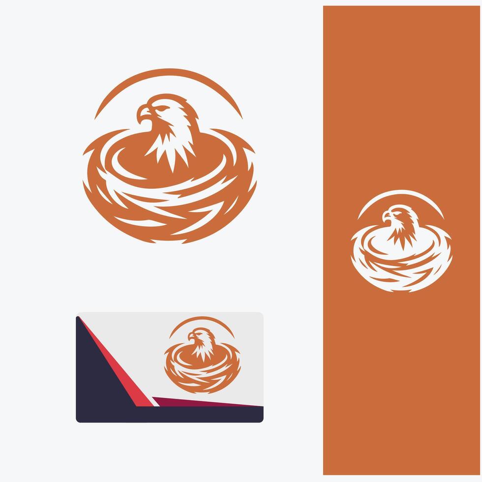Eagle Nest Sky Logo Designs vector